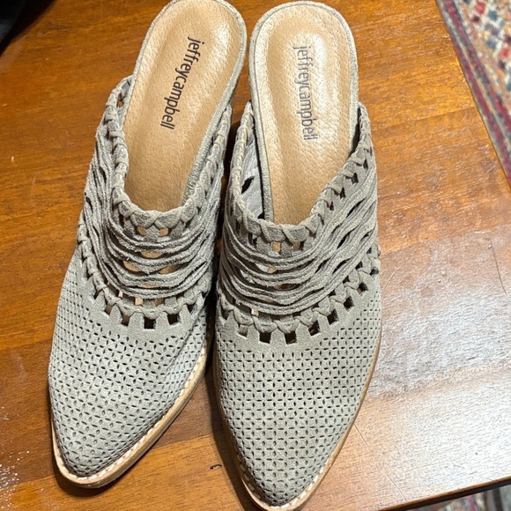 Jeffrey Campbell Taupe Women's Mules